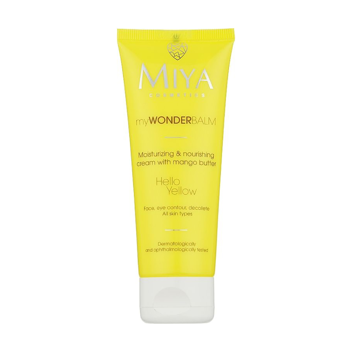 Зволожувальний живильний крем для обличчя Miya Cosmetics My Wonder Balm Hello Yellow Face Cream з олією манго, 75 мл